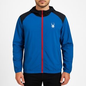 Spyder Men's Performance Jacket in Blue and Black